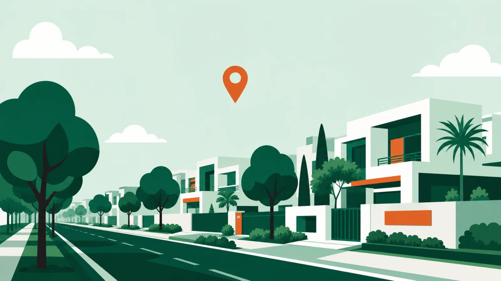 Illustration evoking DHA, Lahore