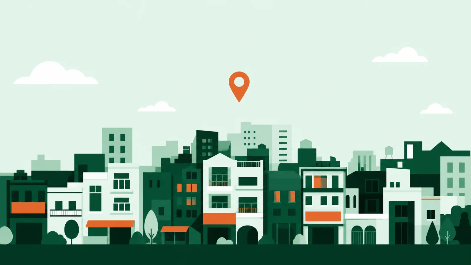 Illustration evoking Johar Town, Lahore