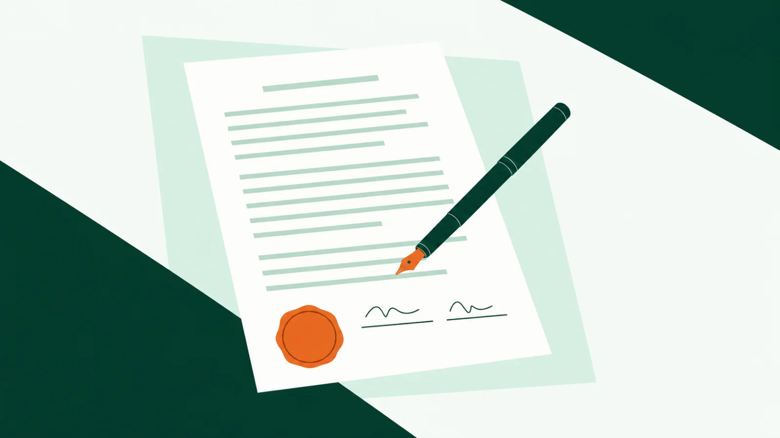 Drafting of Agreements & Contracts illustration