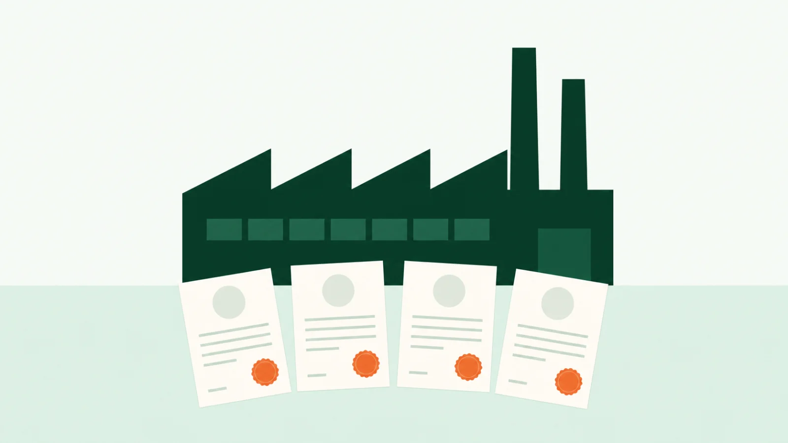 Manufacturing Business Registration illustration